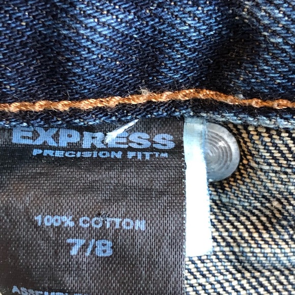 Express Percision Fit Dark Wash straight leg Jeans - Picture 11 of 11